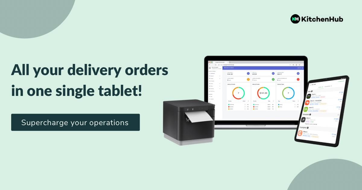 KitchenHub Online ordering management platform